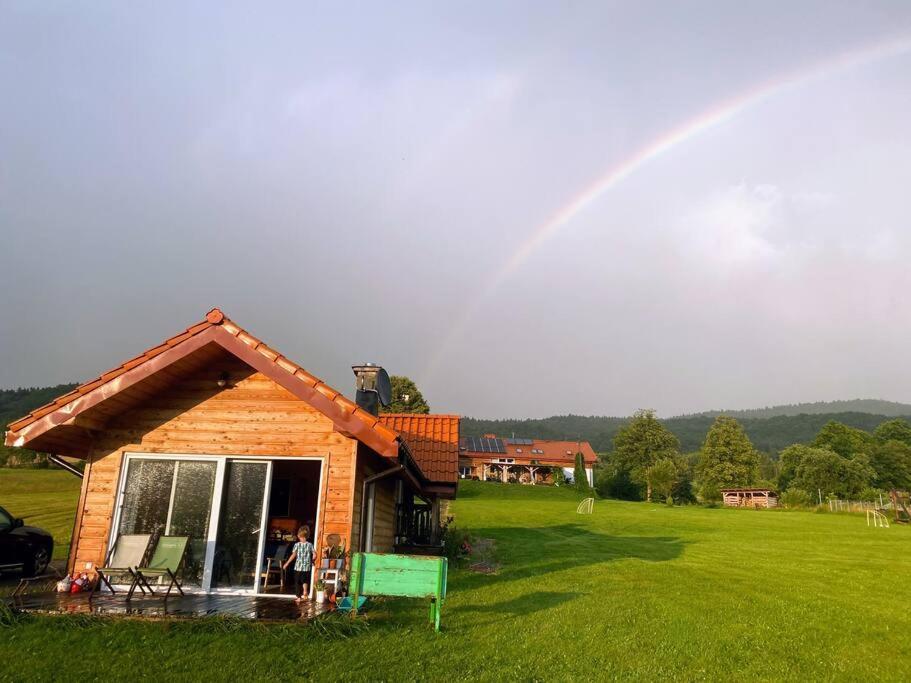 Polanka Beskid Niski Cute Cabin With Spectacular Views Hanczowa Eksteriør bilde