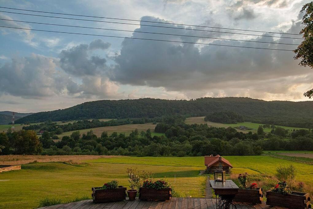 Polanka Beskid Niski Cute Cabin With Spectacular Views Hanczowa Eksteriør bilde