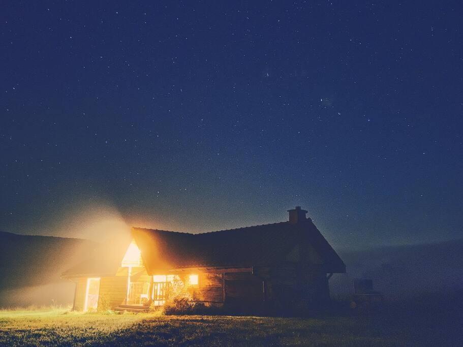 Polanka Beskid Niski Cute Cabin With Spectacular Views Hanczowa Eksteriør bilde