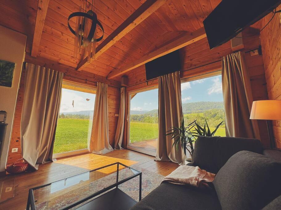 Polanka Beskid Niski Cute Cabin With Spectacular Views Hanczowa Eksteriør bilde
